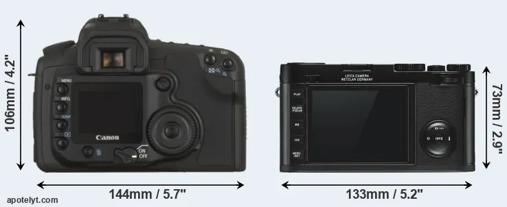 Comparison 20D or X Typ 113 rear