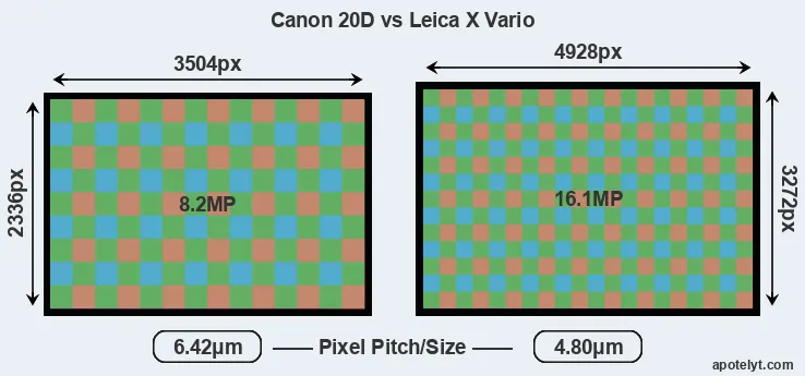 20D versus X Vario MP