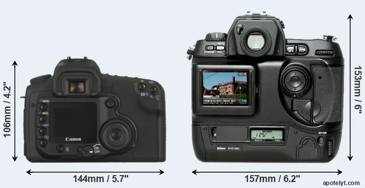 Comparison 20D or D1H rear