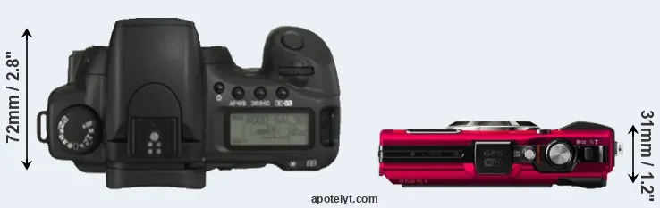 Compare 20D versus TG-4 top