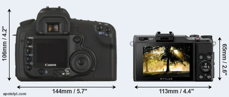 Comparison 20D or XZ-2 rear