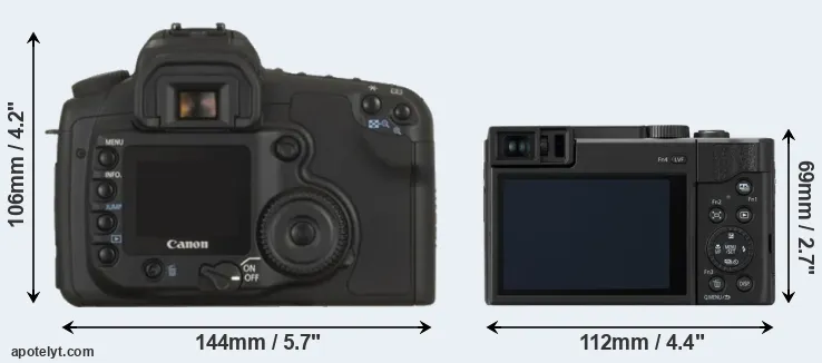Comparison 20D or ZS80 rear