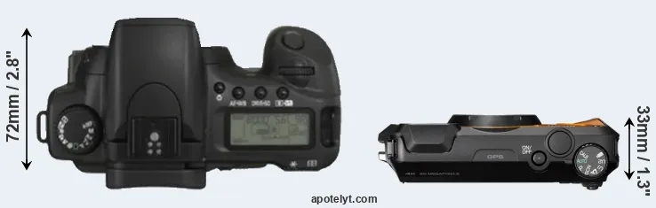 Compare 20D versus WG-6 top