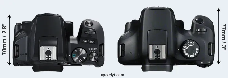 Compare 250D versus 4000D top