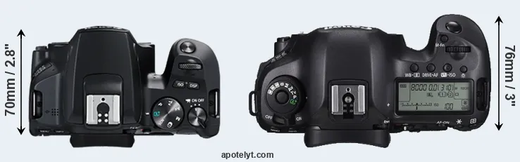 Compare 250D versus 5DS R top