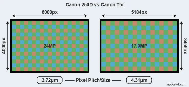 250D versus T5i MP
