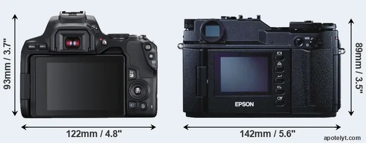 Comparison 250D or R-D1 rear