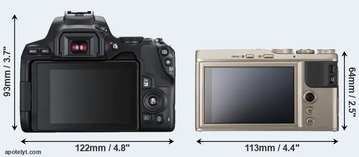 Comparison 250D or XF10 rear