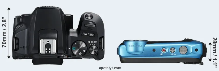 Compare 250D versus XP140 top