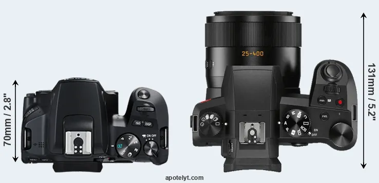 Compare 250D versus V-LUX 5 top