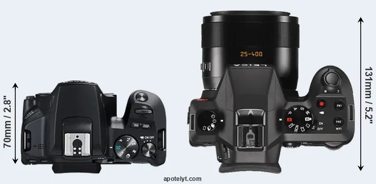 Compare 250D versus V-LUX Typ 114 top