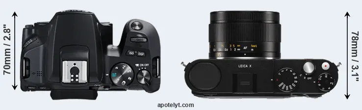 Compare 250D versus X Typ 113 top