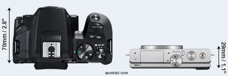 Compare 250D versus J4 top