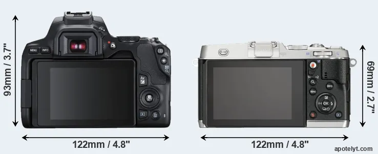 Comparison 250D or E-P5 rear