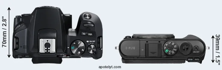 Compare 250D versus E-PL10 top