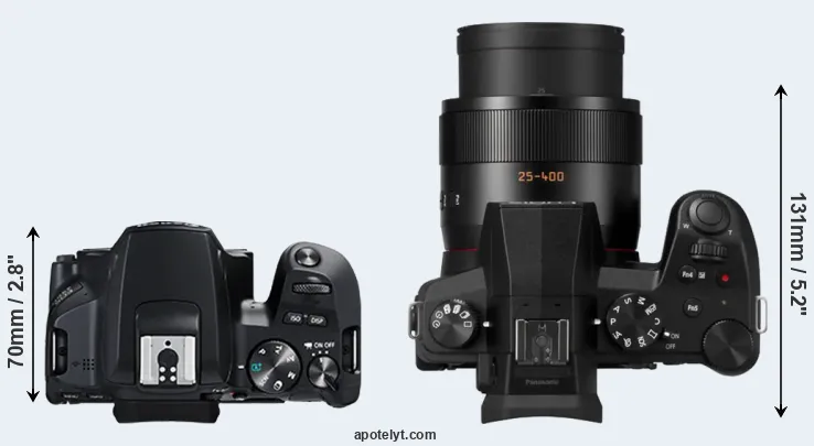 Compare 250D versus FZ1000 II top