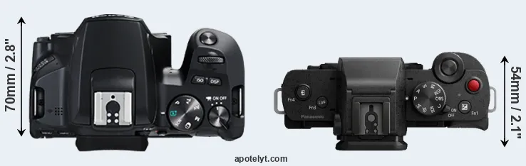 Compare 250D versus G110 top