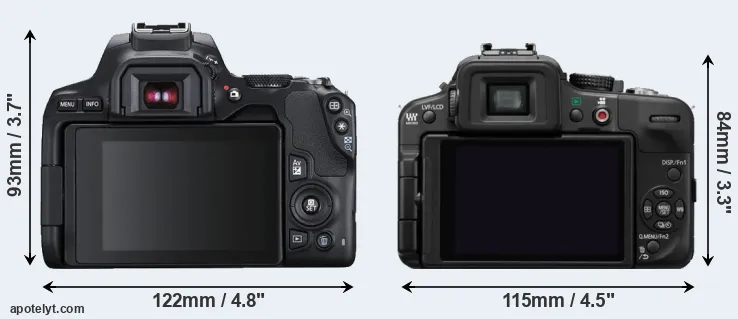 Comparison 250D or G3 rear