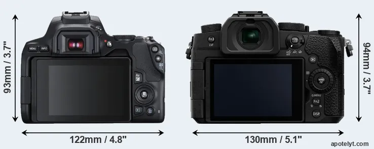 Comparison 250D or G90 rear