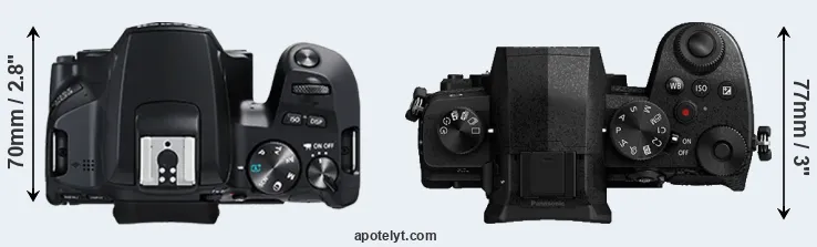 Compare 250D versus G90 top