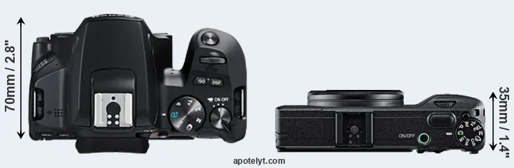 Compare 250D versus GR top
