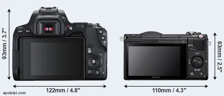 Comparison 250D or A5000 rear