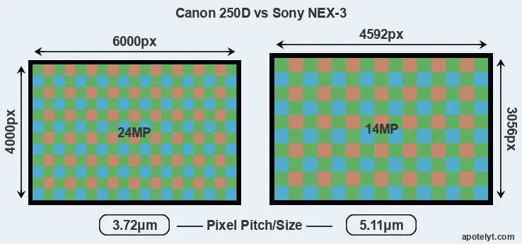 250D versus NEX-3 MP