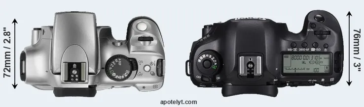 Compare 300D versus 5DS R top