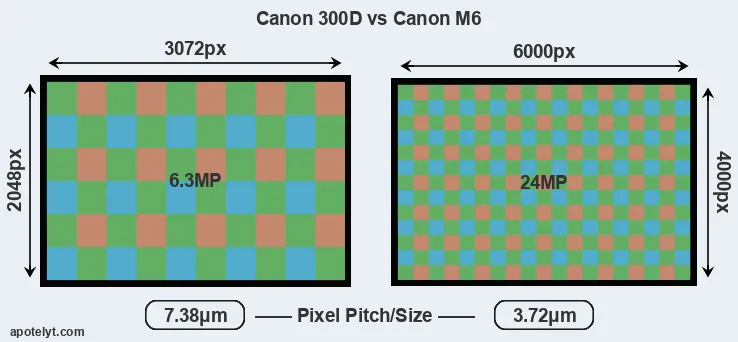 300D versus M6 MP