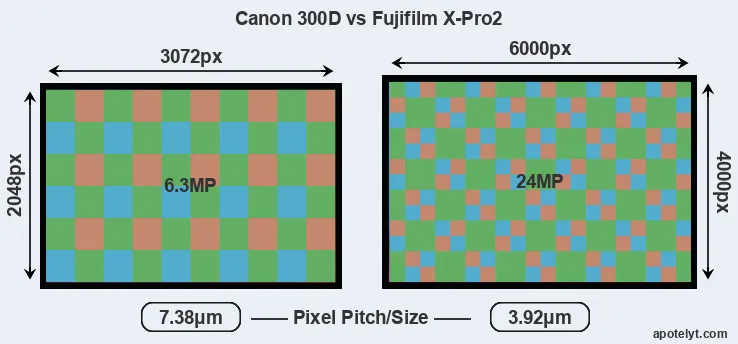 300D versus X-Pro2 MP