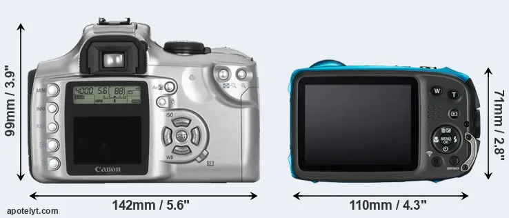 Comparison 300D or XP130 rear