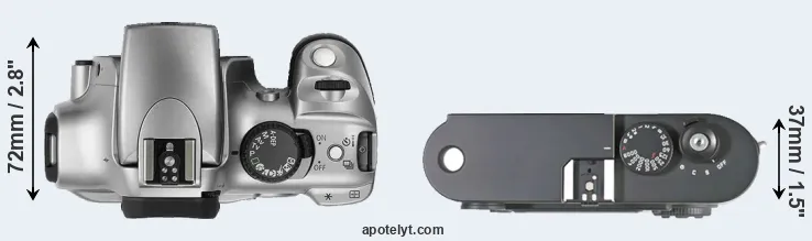 Compare 300D versus M8 top