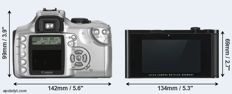 Comparison 300D or TL rear