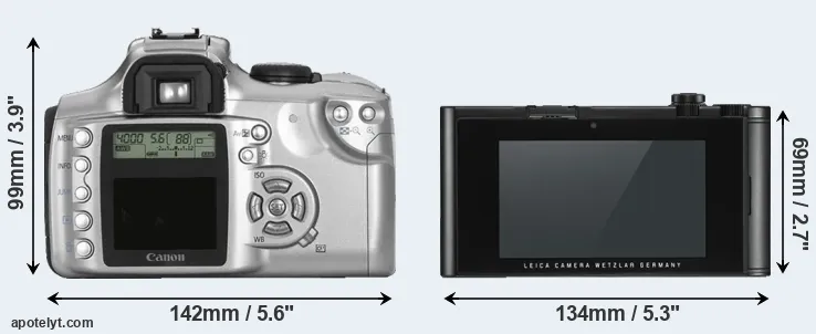 Comparison 300D or TL2 rear