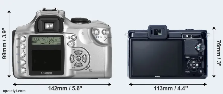 Comparison 300D or V1 rear
