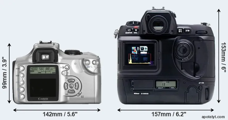 Comparison 300D or D1X rear