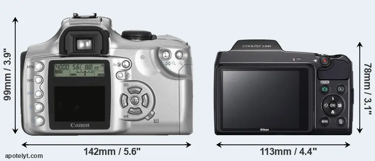 Comparison 300D or L840 rear