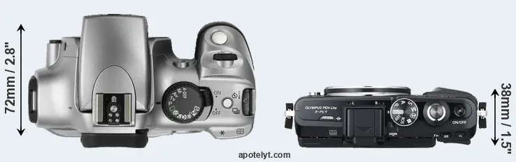 Compare 300D versus E-PL7 top