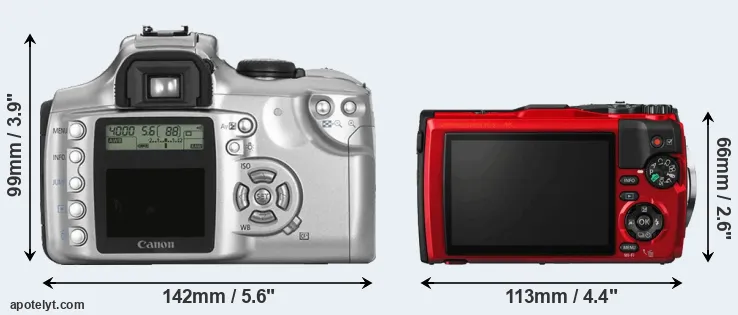 Comparison 300D or TG-5 rear