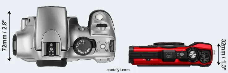 Compare 300D versus TG-6 top
