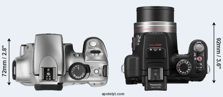 Compare 300D versus FZ100 top