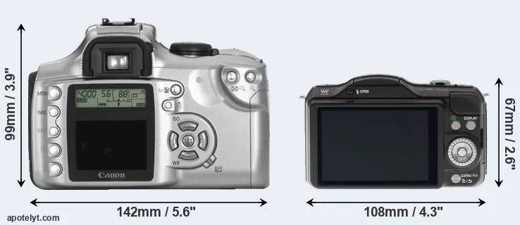 Comparison 300D or GF5 rear