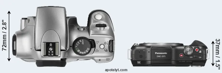 Compare 300D versus GF5 top