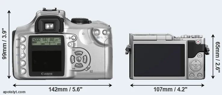 Comparison 300D or GX800 rear