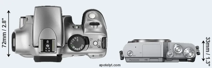 Compare 300D versus GX800 top