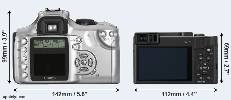 Comparison 300D or ZS80 rear
