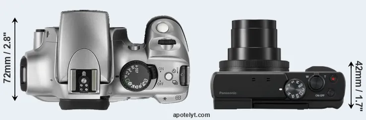 Compare 300D versus ZS80 top