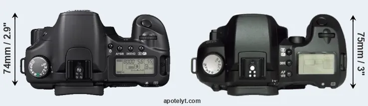 Compare 30D versus D60 top