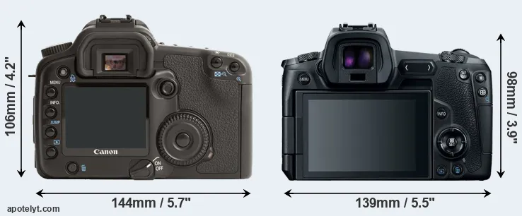 Comparison 30D or Canon R rear
