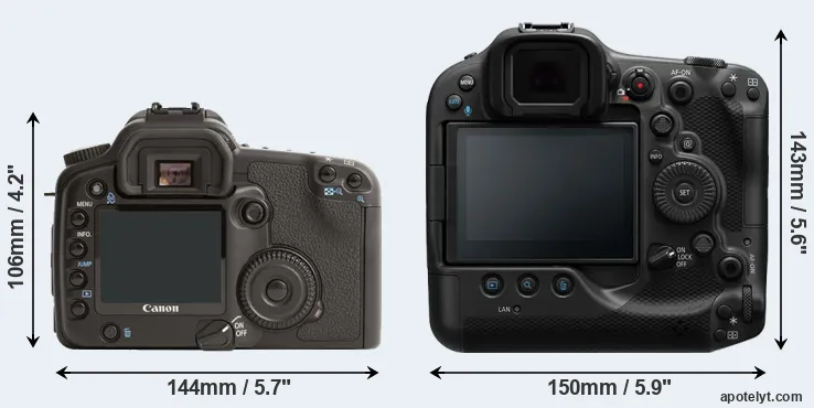 Comparison 30D or R3 rear
